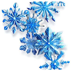 Icy Blue Snowflakes PNG Jdt PNG