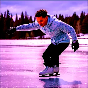 Icy Skating Journey PNG 06122024 PNG
