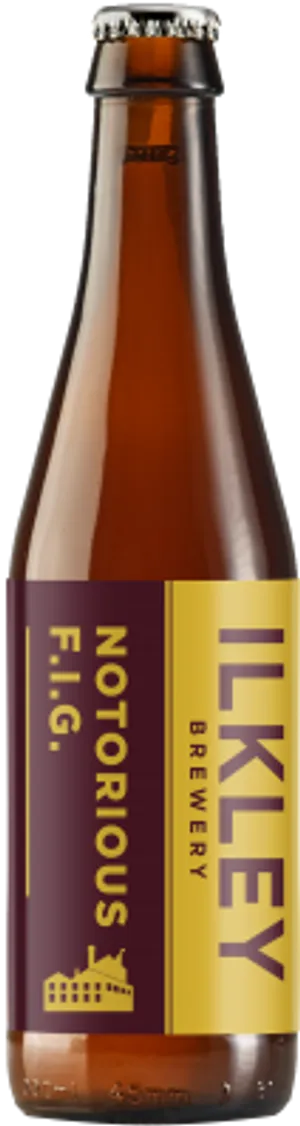 Ilkley Brewery Notorious F I G Beer Bottle PNG Image