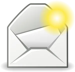 Illuminated Email Icon PNG