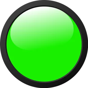 Illuminated Green Traffic Light Signal PNG Image