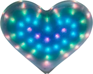 Illuminated Heart Transparent Background PNG Image