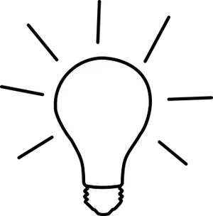 Illuminated Idea Concept PNG Image