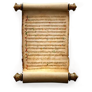 Illuminated Manuscript Scroll Png Dyk93 PNG Image