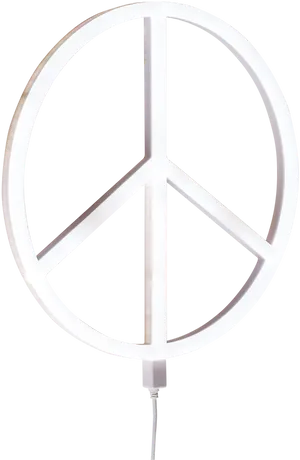 Illuminated Peace Symbol PNG Image