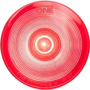 Illuminated Red L E D Light Circle PNG Image