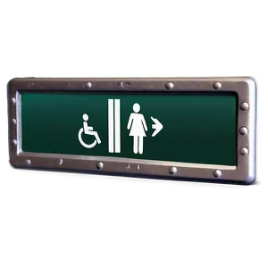 Illuminated Restroom Sign Png 79 PNG Image