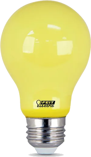 Illuminated Yellow Light Bulb Idea PNG Image