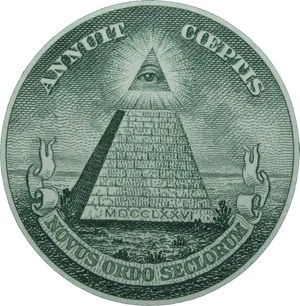 Illuminati Pyramid Eye Seal PNG Image