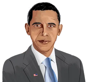 Illustrated Portraitofa Statesman PNG Image