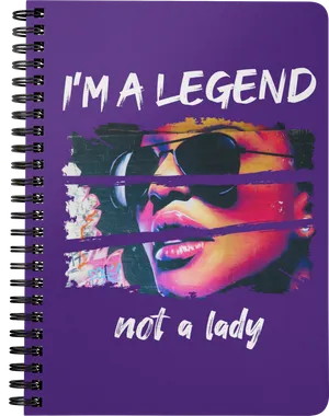 Im A Legend Notebook Cover PNG Image