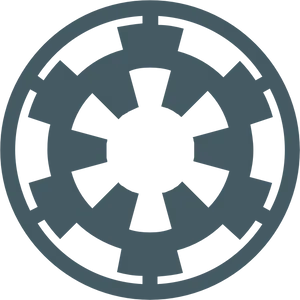 Imperial Cog Symbol PNG Image