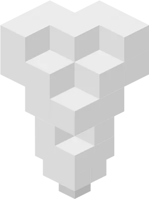 Impossible Cube Illusion PNG Image