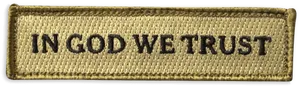 In God We Trust Embroidered Patch PNG Image