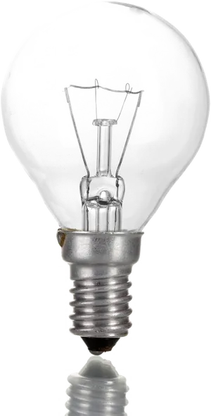 Incandescent Light Bulb Close Up PNG Image