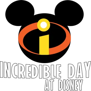 Incredible Day Disney Mashup Logo PNG Image