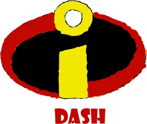 Incredibles Dash Logo Artwork PNG Image