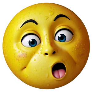 Incredulous Emoji Face Png Mfh PNG Image