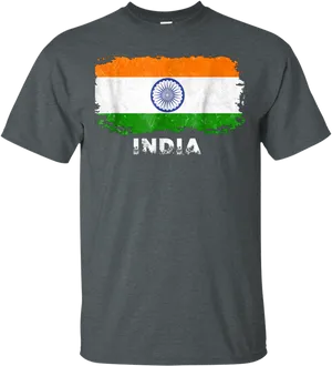 India Flag T Shirt Design PNG Image