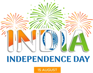 India Independence Day Celebration Fireworks PNG Image