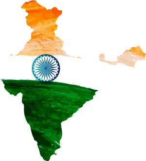 India Independence Day Map Tiranga PNG Image