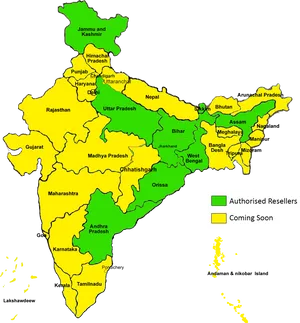 India_ Map_ Authorised_ Resellers_and_ Expansion_ Plans PNG Image