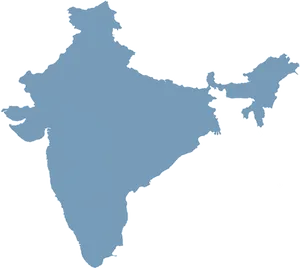 India Outline Map PNG Image