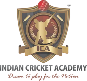 Indian Cricket Academy Emblem PNG Image