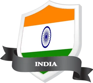 Indian Flag Shield Design PNG Image