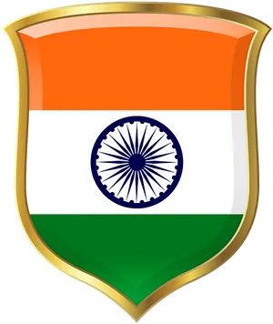 Indian Flagon Shield Graphic PNG Image