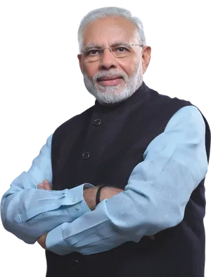 Indian Prime Minister Official Portrait PNG Image