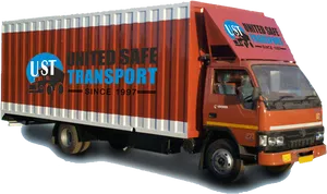 Indian United Safe Transport Truck PNG Image