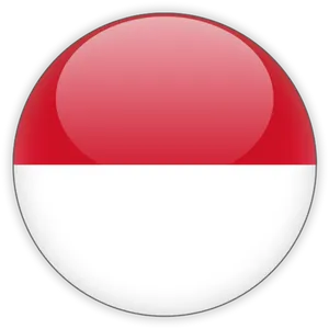 Indonesian_ Flag_ Button PNG Image