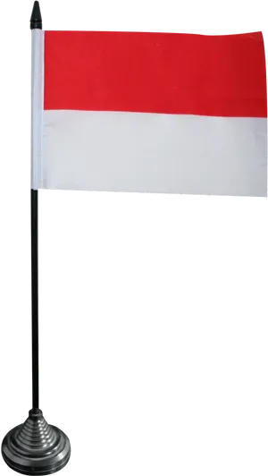 Indonesian_ Flag_on_ Pole PNG Image