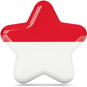 Indonesian_ Flag_ Star_ Shape PNG Image