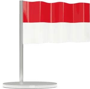 Indonesian Flagon Pole PNG Image