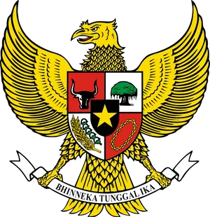 Indonesian_ Garuda_ Pancasila_ Emblem PNG Image