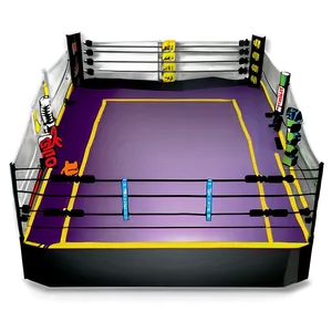 Indoor Wrestling Ring Scheme Png 06202024 PNG Image