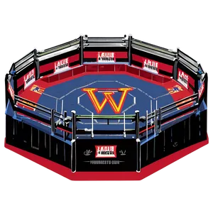 Indoor Wrestling Ring Scheme Png Xqp46 PNG Image