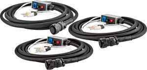 Industrial Circular Connector U S B Cables PNG Image