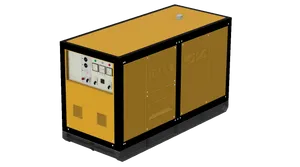 Industrial Diesel Generator Unit PNG Image