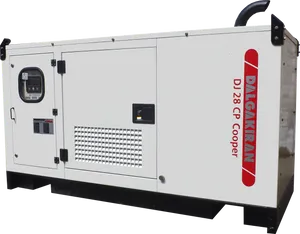 Industrial Diesel Generator White Background PNG Image