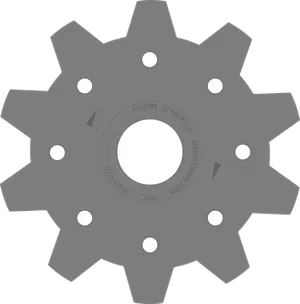 Industrial Gear Graphic PNG Image