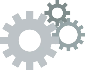 Industrial Gears Graphic PNG Image