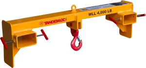 Industrial Lifting Beamwith Hook PNG Image