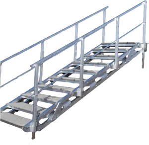 Industrial Metal Staircase.png PNG Image