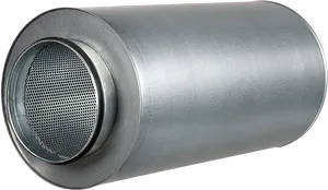 Industrial Silencer Steel Construction PNG Image