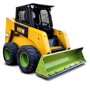 Industrial Skid Steer Vehicle Png Qio PNG Image