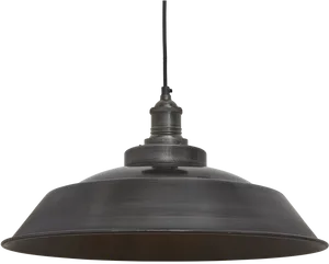 Industrial Style Black Pendant Light PNG Image