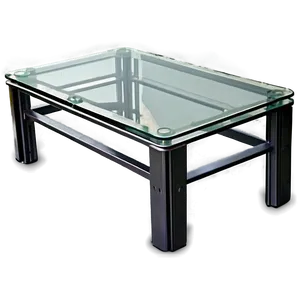 Industrial Style Glass Table Png Gys PNG Image